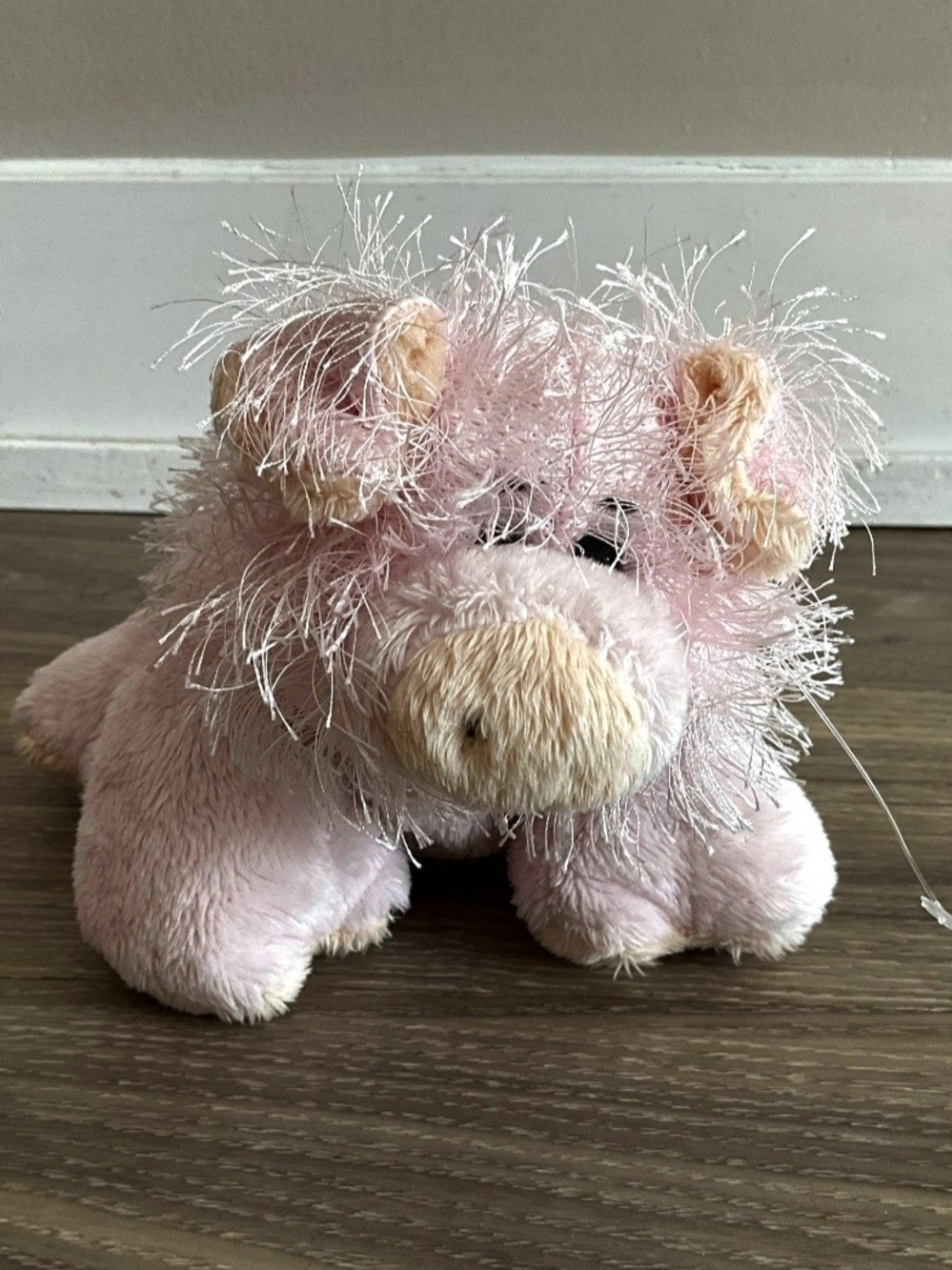 Ganz Webkinz Pink Pig Retired Plush Stuffed Animal Toy HM002 Pink Tan 8.5 inch